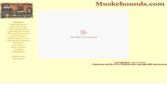 Desktop Screenshot of muskehounds.com
