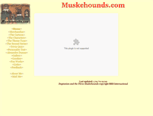 Tablet Screenshot of muskehounds.com